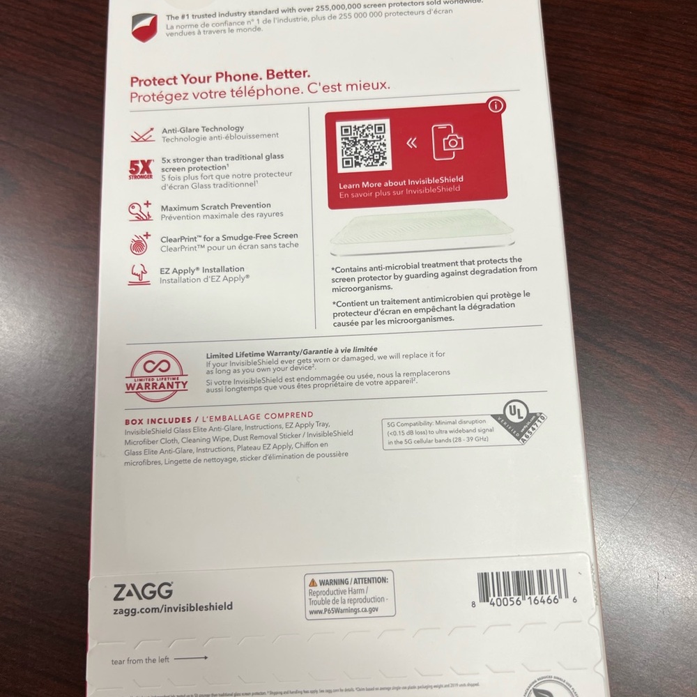 ZAGG iPhone 14 Pro Max (glass elite anti-glare screen protector) NWT - Picture 2 of 11